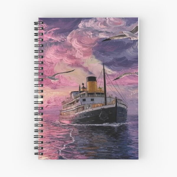 Item preview, Beautiful vintage steamship aesthetic drawing  designed and sold by NivyasArtistry.