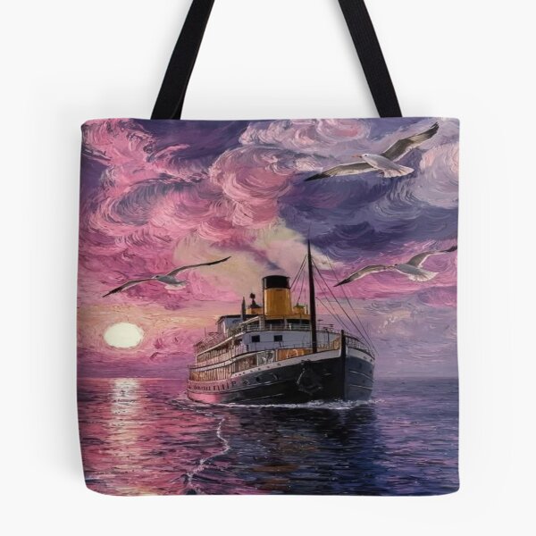 Artikelvorschau, Schöne Zeichnung im Vintage-Dampfschiff-Stil entworfen und verkauft von NivyasArtistry.