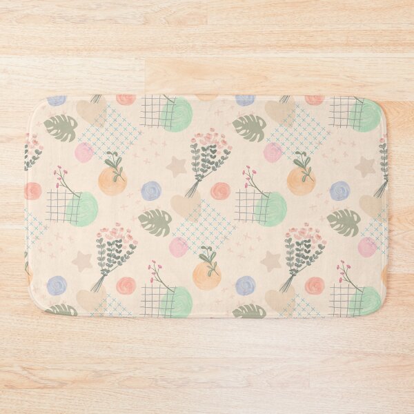 Item preview, Pastel Floral & Monstera Seamless Pattern designed and sold by Aoei08.