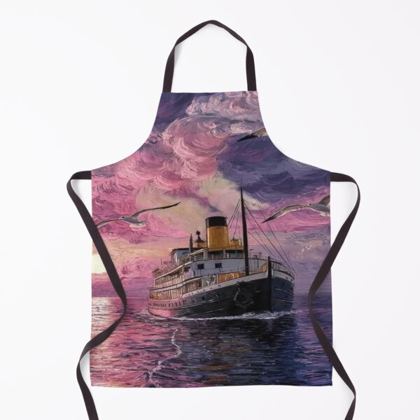 Item preview, Beautiful vintage steamship aesthetic drawing designed and sold by NivyasArtistry.