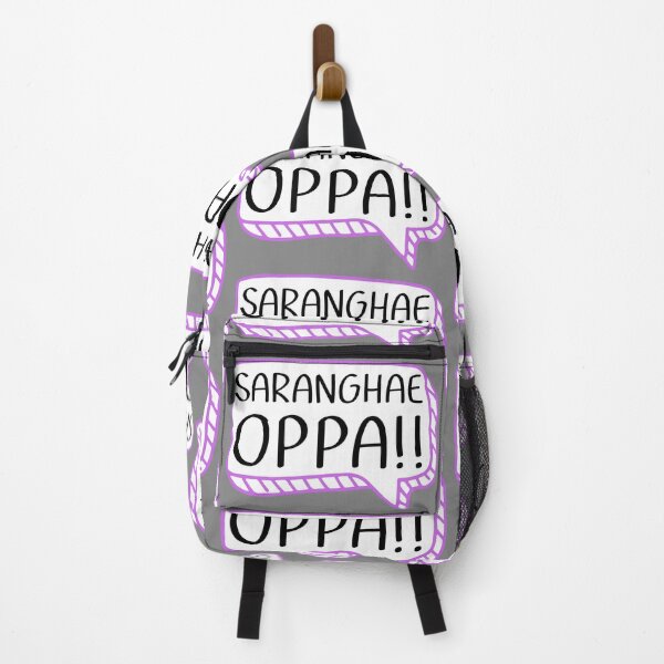 Item preview, Saranghae Oppa text - Korean expression for K-drama fans designed and sold by ArtEllary.