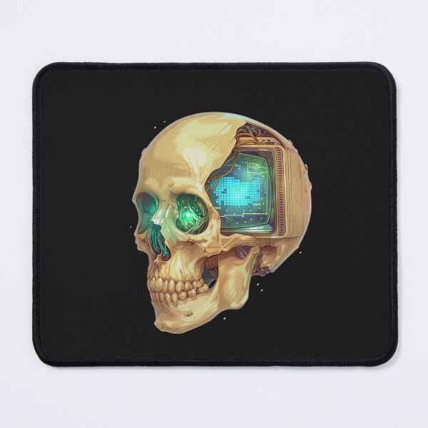 Item preview, CRT Skull  Retro Tech Horror & BSOD Art designed and sold by BoxofMoments.