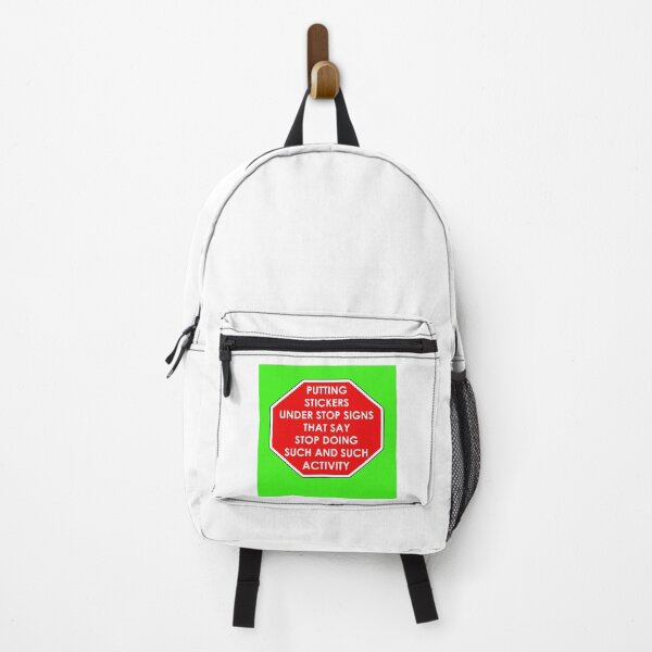 Item preview, stop sign sticker designed and sold by B4CKM4N.