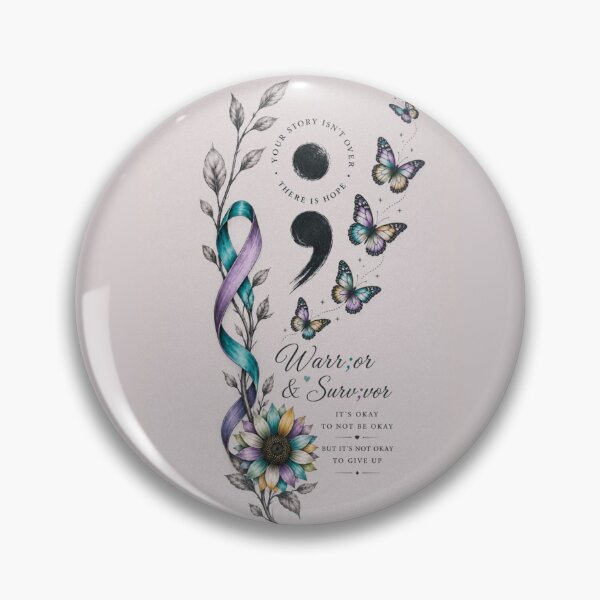 Item preview, Warr;or & Surv;vor - Suicide Awareness  designed and sold by AI-Imagery-2026.