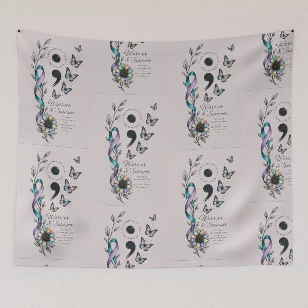 Item preview, Warr;or & Surv;vor - Suicide Awareness  designed and sold by AI-Imagery-2026.