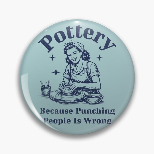 Item preview, Pottery Because Punching People Is Wrong Humor designed and sold by d247.