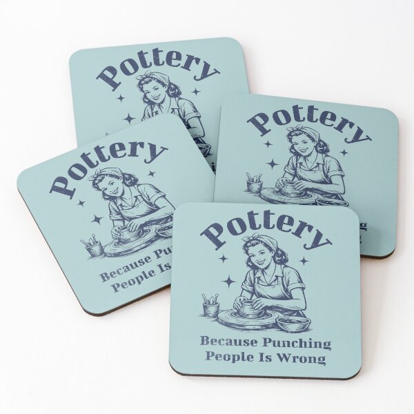Item preview, Pottery Because Punching People Is Wrong Humor designed and sold by d247.
