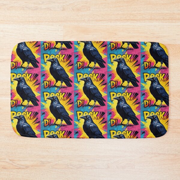 Item preview, Rock Raven – Comic Pop Art Bird Design designed and sold by Dogandesighn.