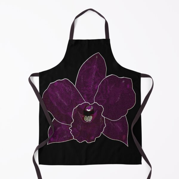 Item preview, Dark Magenta Orchid – Gothic Botanical Digital Art designed and sold by BatNature.