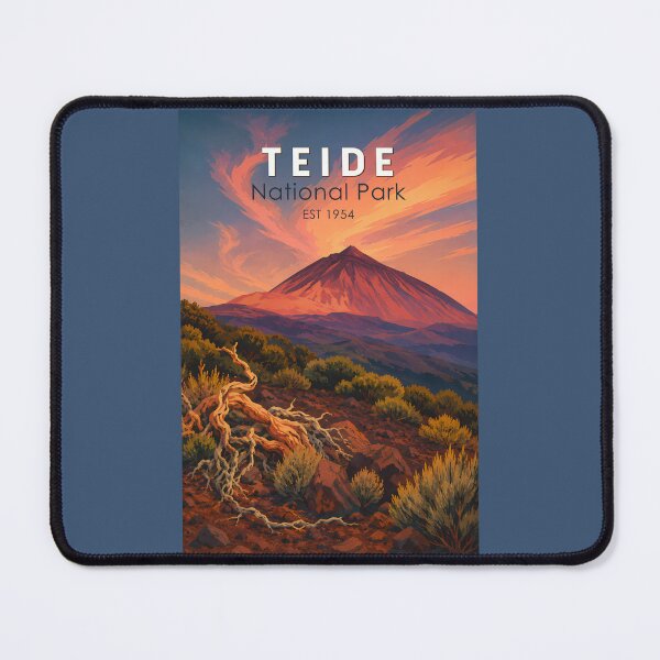 Item preview, Teide National Park Spain Illustration Travel Art Vintage designed and sold by KrisSidDesigns.