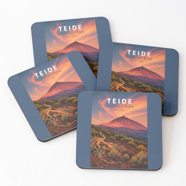 Item preview, Teide National Park Spain Illustration Travel Art Vintage designed and sold by KrisSidDesigns.