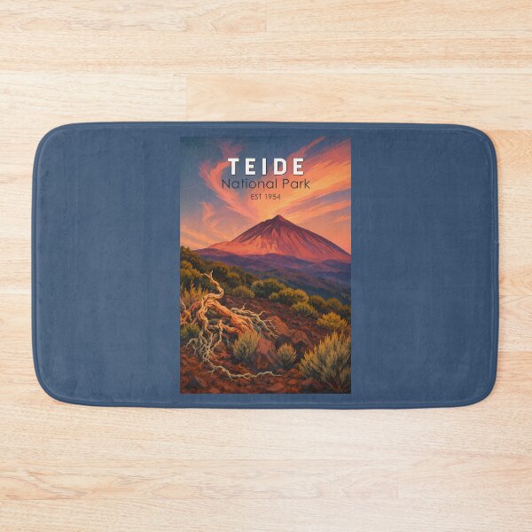 Item preview, Teide National Park Spain Illustration Travel Art Vintage designed and sold by KrisSidDesigns.