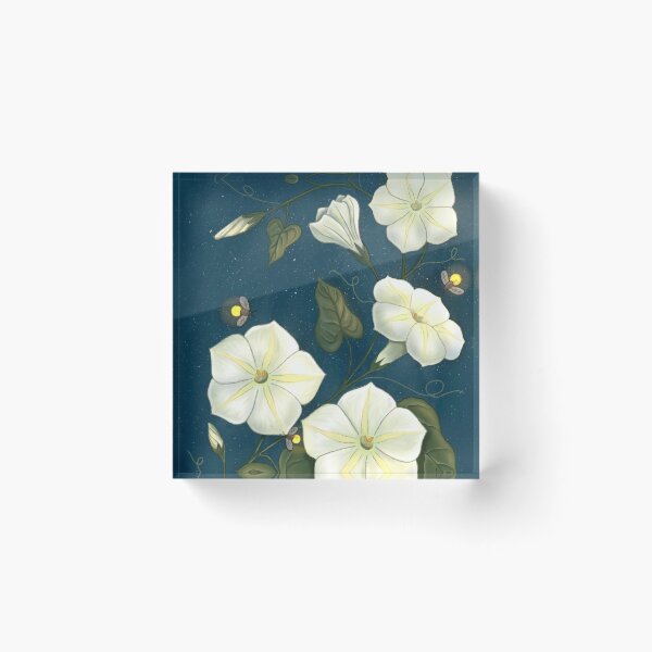 Item preview, Glowing Moonflowers designed and sold by Wisteria Creative Co..