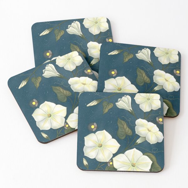 Item preview, Glowing Moonflowers designed and sold by Wisteria Creative Co..