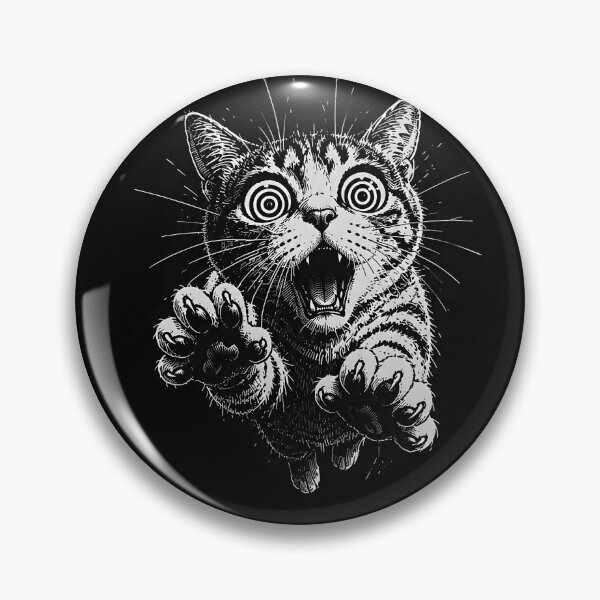 Item preview, Copy of Hungry Cat Stealing Pizza Vintage Black and White Illustration designed and sold by ChaoticCatIlust.
