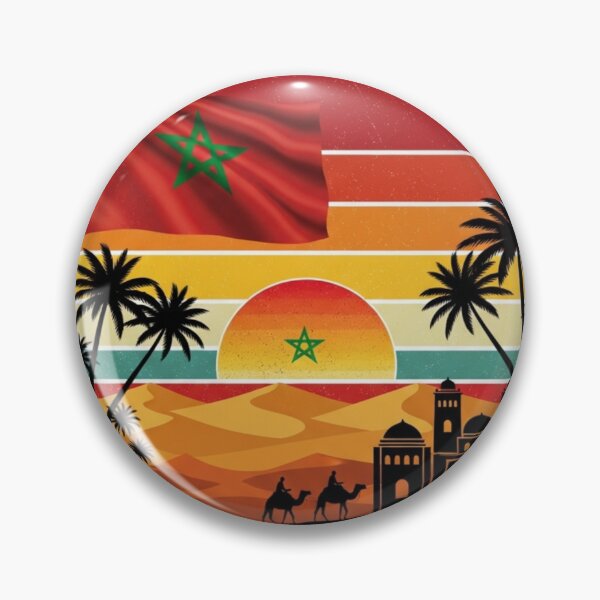 Item preview, Morocco Vintage Retro Sunset T-Shirt - Moroccan Desert Camel Vibes designed and sold by chanshoping.