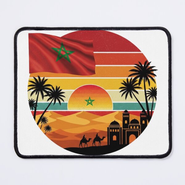 Item preview, Morocco Vintage Retro Sunset T-Shirt - Moroccan Desert Camel Vibes designed and sold by chanshoping.