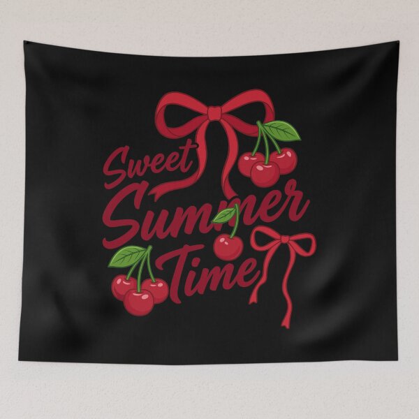 Item preview, Cute Cherry Red Bow Sweet Summer Time Girls Kids designed and sold by KroghDs.