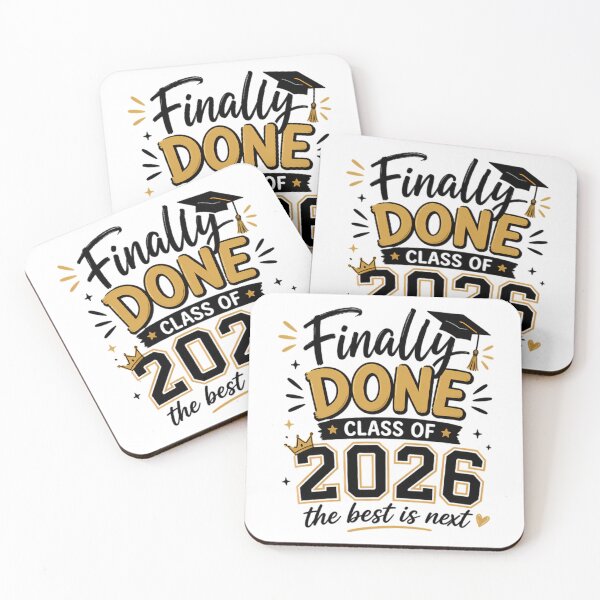 Item preview, Finally Done Class Of 2026 Graduation designed and sold by Stick-Artistry.