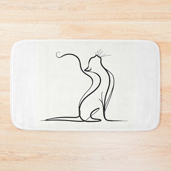 Item preview, Cat silhouette in one line - Simple elegance designed and sold by davidromapixel.