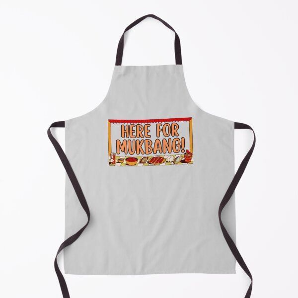 Item preview, HERE FOR MUKBANG text graphic for K-culture fans designed and sold by ArtEllary.