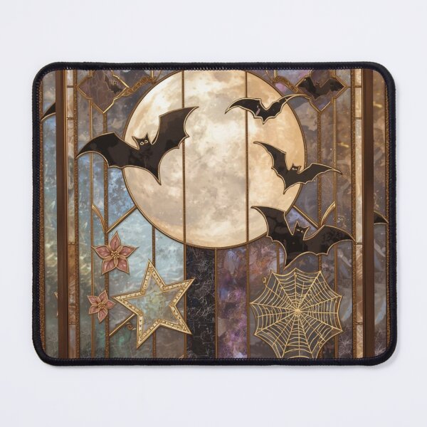 Item preview, Full moon, pearl pumpkins and golden bats designed and sold by BriSher.