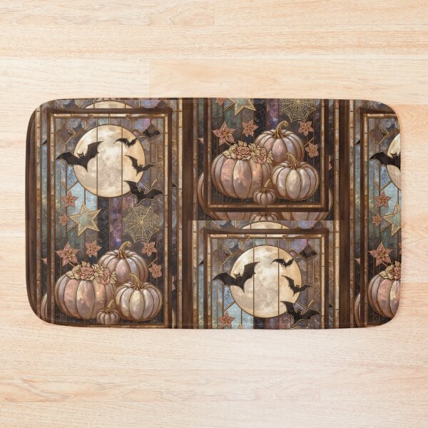 Item preview, Full moon, pearl pumpkins and golden bats designed and sold by BriSher.