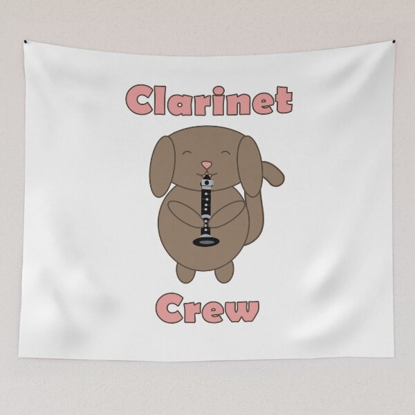Item preview, Cute Clarinet Crew Brown Puppy Dog designed and sold by ValeriesGallery.