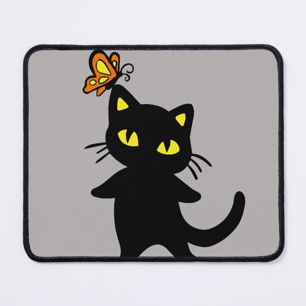 Item preview, Black cat butterfly kiss designed and sold by Konopikyu.