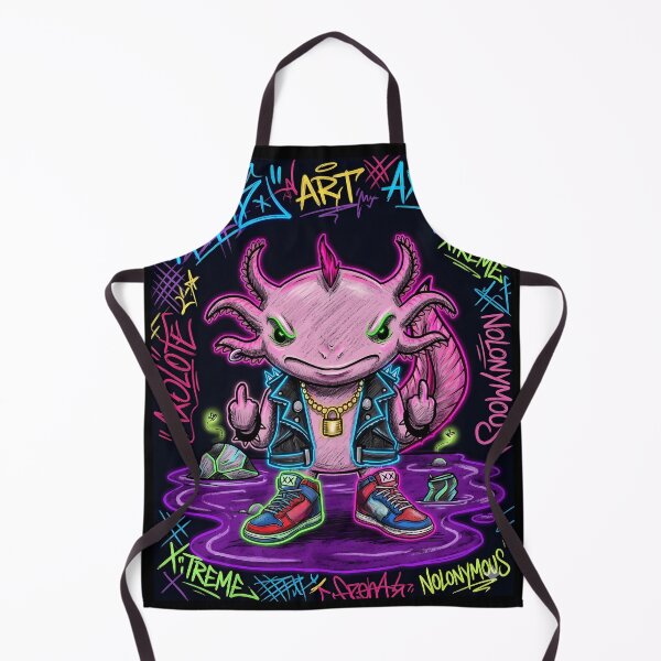 Item preview, Neon Punk Axolotl of the Street designed and sold by Catrina luna.