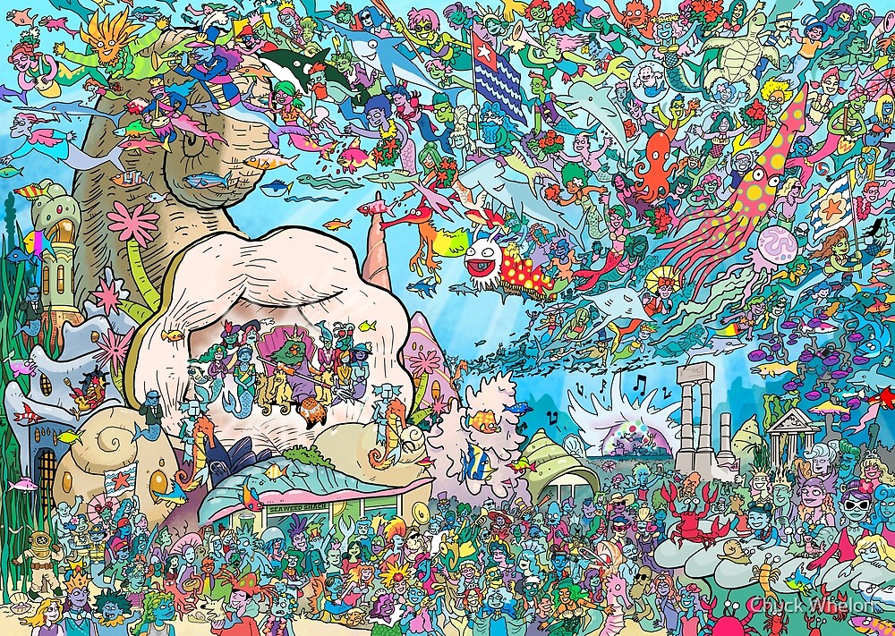 “The Mer-King’s Birthday” by Chuck Whelon | Redbubble