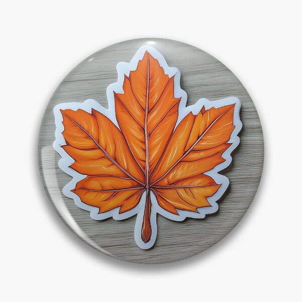 Item preview, Autumn Nature Orange Maple Leaf Sticker designed and sold by mryan78.
