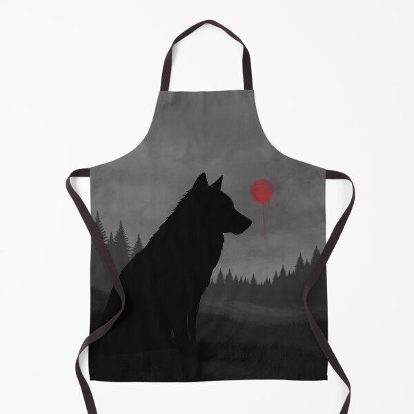 Item preview, Silent Wolf Under Crimson Moon designed and sold by Ola-urb.