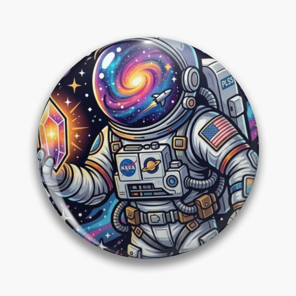 Item preview, Cosmic Astronaut Galaxy Exploration Art designed and sold by JeevanStickers.