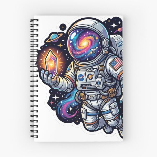 Item preview, Cosmic Astronaut Galaxy Exploration Art designed and sold by JeevanStickers.