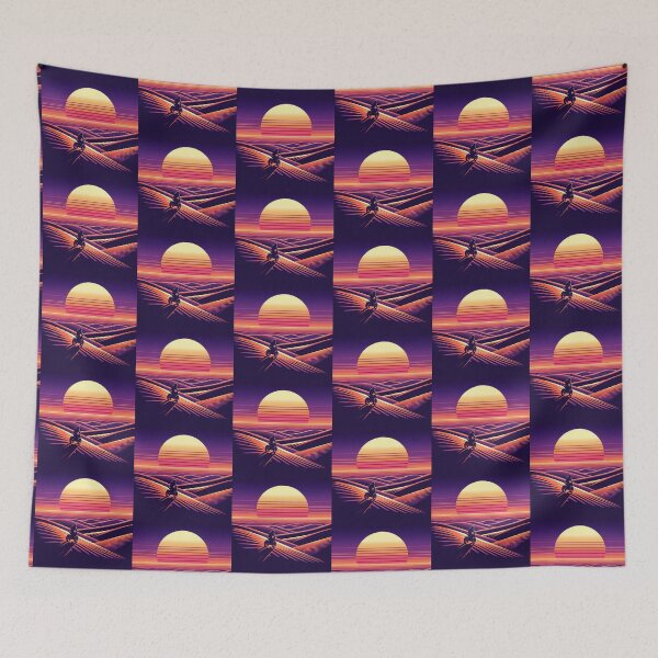 Item preview, Desert Ride – Retro Sunset Adventure Design designed and sold by Dogandesighn.
