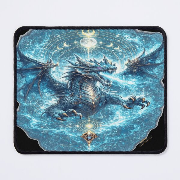 Item preview, Cosmic Guardians Poster Drago Ghiaccio Galassia Esoterico designed and sold by KingofHearts25.