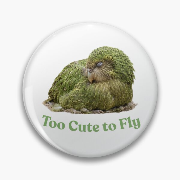 Item preview, Too Cute to Fly | Sleeping Kakapo Parrot Funny Bird Design designed and sold by HelgaCraftery.