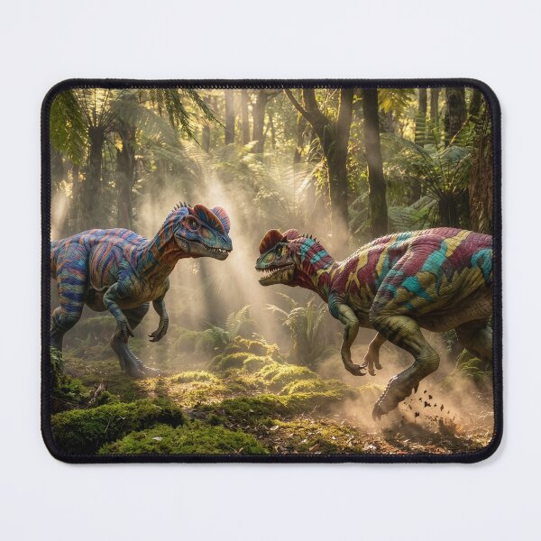 Item preview, Dilophosaurus Fight in Primordial Forest designed and sold by Tridentulus.