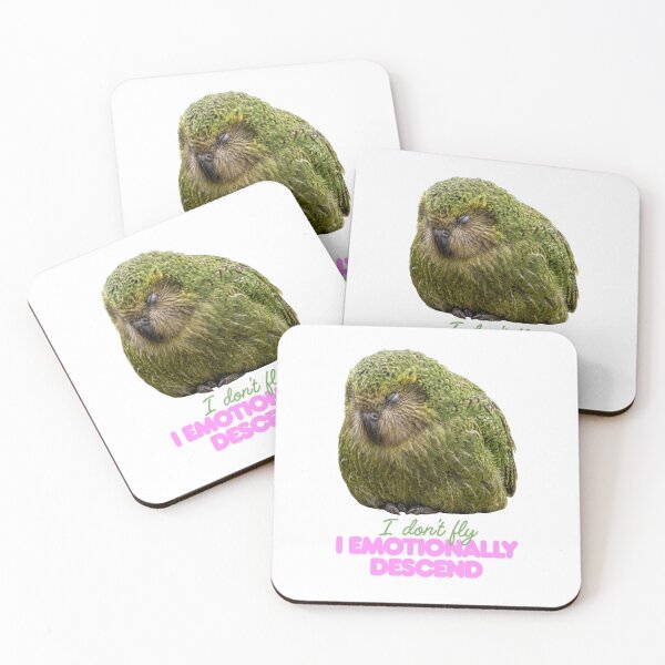 Item preview, I Don’t Fly I Emotionally Descend | Funny Kakapo Meme Bird Design designed and sold by HelgaCraftery.