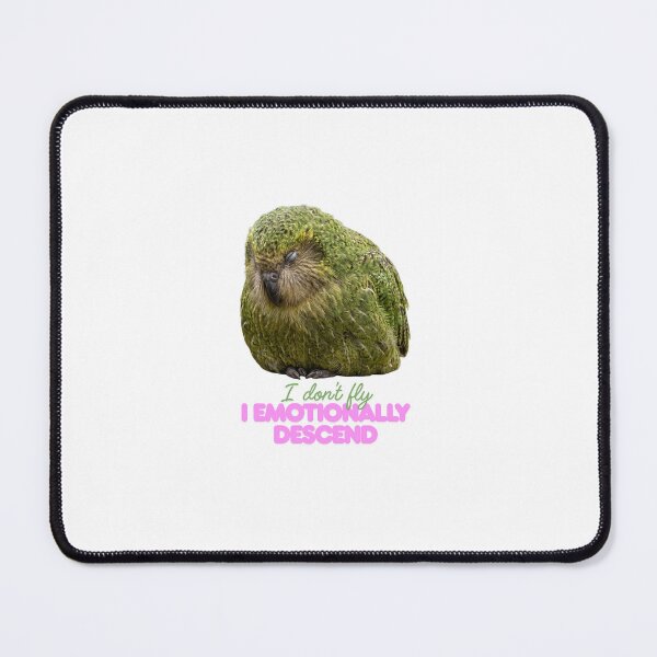 Item preview, I Don’t Fly I Emotionally Descend | Funny Kakapo Meme Bird Design designed and sold by HelgaCraftery.
