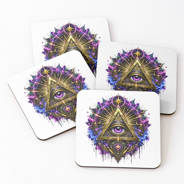 Item preview,  illuminati - Mystical All-Seeing Eye Pyramid T-Shirt Design designed and sold by TETHER007.
