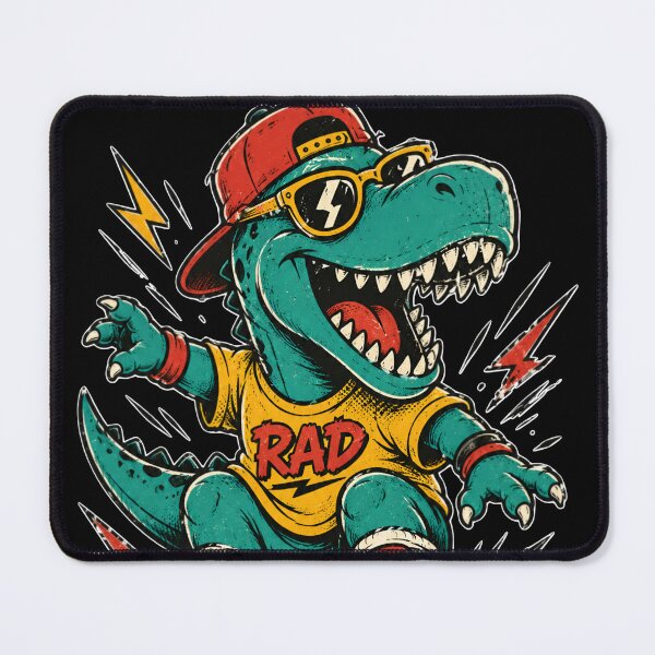 Item preview, Retro Skateboard T-Rex Dinosaur Mascot designed and sold by aashcreat.