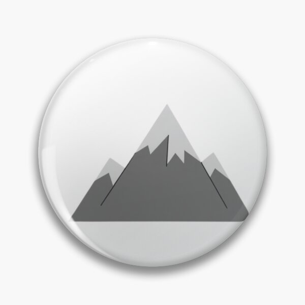 Item preview, Simple Flat Design Grey Mountain Icon designed and sold by andreavlad.