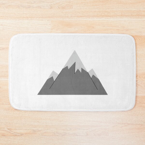 Item preview, Simple Flat Design Grey Mountain Icon designed and sold by andreavlad.