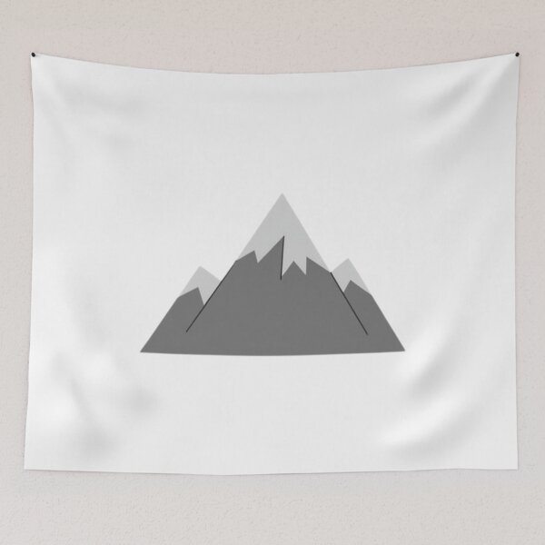 Item preview, Simple Flat Design Grey Mountain Icon designed and sold by andreavlad.