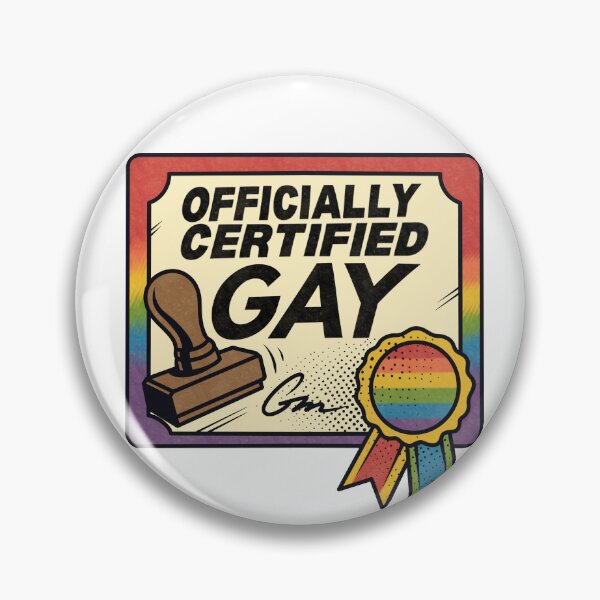 Item preview, Funny Officially Certified Gay Pride Certificate designed and sold by Anne97s.