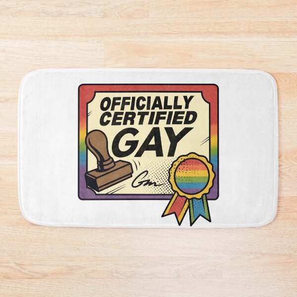 Item preview, Funny Officially Certified Gay Pride Certificate designed and sold by Anne97s.