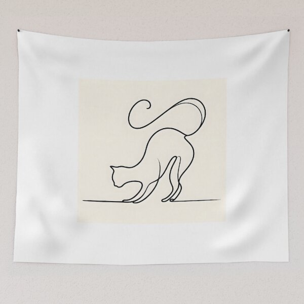 Item preview, Cat in motion - Flowing lines designed and sold by davidromapixel.