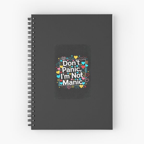 Item preview, Don't Panic, I'm Not Manic designed and sold by FlirtySocClub.